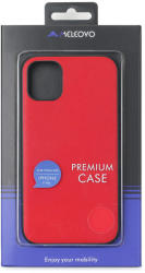 Meleovo Husa Meleovo Husa Saffiano Magnetic iPhone 11 Pro Red (placuta metalica integrata) (MLVSFMXIPRD) - pcone