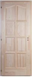 Design Ajtó Kazettás 8, beltéri ajtó íves 12 cm pallótokkal - 75x210 bal (1076)