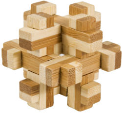 Fridolin Joc logic IQ din lemn bambus in cutie metalica-10 Fridolin
