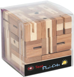 Fridolin Joc logic puzzle 3D din bambus Flexi-cub 3 Fridolin