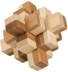 Fridolin Joc logic IQ din lemn bambus in cutie metalica-9 Fridolin