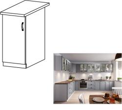 TEMPO KONDELA Cabinet inferior, gri mat/alb, model universal, LAYLA D30