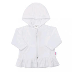 NEW BABY Plüss kapucnis pulóver New Baby Baby fehér - pindurka - 6 090 Ft