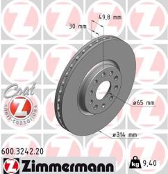 ZIMMERMANN Disc frana ZIMMERMANN 600.3242. 20 - automobilus