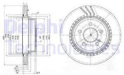 DELPHI Disc frana DELPHI BG3758 (BG3758) - automobilus