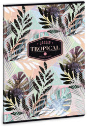 Ars Una Tropical Leaf A/4 extra kapcsos füzet-négyzethálós