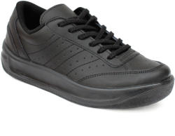 Egyéb (Rapisardi, The Flexx, Ata, stb. ) Sneakers uniszex fűzős bőr félcipő fekete P2-B-PO 00301
