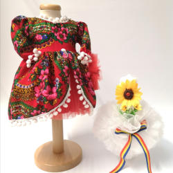 Magazin Traditional Set Traditional Botez Fetita - Costumas + Lumanare - TUL 2