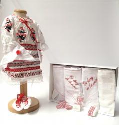 Magazin Traditional Set Traditional Botez Fetita - Costumas + Trusou 5
