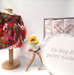 Magazin Traditional Set Traditional Botez - Costumas fetita Trusou Cutie pentru trusou Lumanare -TUL 2