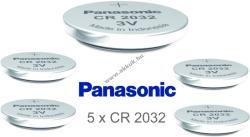 Panasonic Lithium gombelem CR2032 / DL2032 / ECR2032 5db/csom
