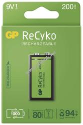 GP Batteries ReCyko (9V) block akku 200mAh 1db/csomag