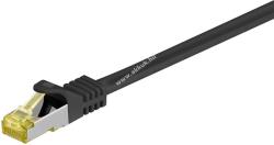 Goobay UTP kábel CAT7, fekete, 0.25m, RJ45 csatlakozó