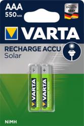 VARTA akku Solar HR3-AAA-Micro 550 mAh 2db/csomag