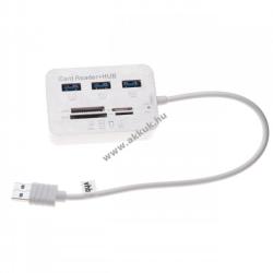 VHBW Memória kártyaolvasó (MS/SD/M2/TF) és USB-Hub USB 3.0