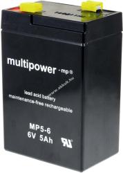 Multipower Helyettesítő szünetmentes akku APC RBC1 RBC 1 6V 5Ah (helyettesíti 4, 5Ah 4Ah)