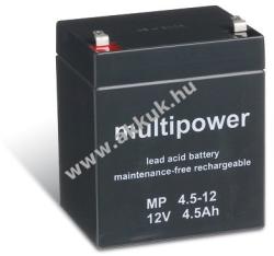 Multipower Helyettesítő ólom akku Diamec típus: DM12-4.2 12V 4, 5Ah (MULTIPOWER) helyettesíti: 12V 4, 2Ah