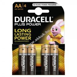 Duracell ceruzaelem Plus Power MN1500 LR6 Mignon AA 4db/csom