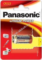 Panasonic Ultra fotó elem 123 CR123A DL123A RCR123 1db/csom
