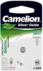 Camelion számológép, autó távirányító elem SR43/G12/LR43/186/386 1db/csom