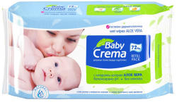  Baby crema мокри кърпи, Капак, Биоразградими, Алое Вера, 72 броя