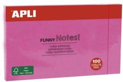 APLI Öntapadó jegyzettömb, 125x75 mm, 100 lap, APLI Funny, pink (LNP15003) (15003)