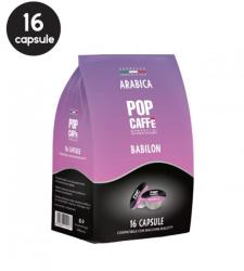 Pop Caffè 16 Capsule Pop Caffe Babilon Arabica - Compatibile Bialetti Mokespresso
