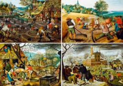 Bluebird Puzzle - Puzzle Pieter Bruegel cel Tânăr - Cele patru anotimpuri - 1 000 piese Puzzle