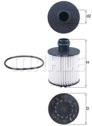 MAHLE Filtru ulei MAHLE OX 1171D (OX 1171D) - automobilus