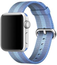 iUni Apple Watch 42 mm nylon szíj, szövött heveder, Kék (503566)