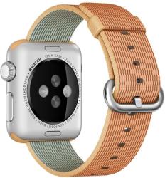 iUni Apple Watch 42mm nylon szíj, szövött heveder, Arany/Piros (503481)