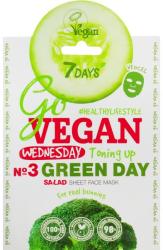 7 Days Mască de față Nr. 3 Green Day - 7 Days Go Vegan Wednesday Green Day 25 g