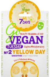 7 Days Mască de față Nr. 2 Yellow Day - 7 Days Go Vegan Tuesday Yellow Day 25 g