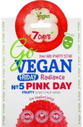 7 Days Mască de față Nr. 5 Pink Day - 7 Days Go Vegan Friday Pink Day 25 g