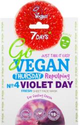 7 Days Mască de față Nr. 4 Violet Day - 7 Days Go Vegan Thursday Violet Day 25 g