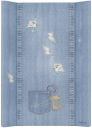 Ceba Baby Ceba pelenkázó lap puha 2 oldalú 50x70cm Denim style shabby kék