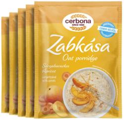 Cerbona Sárgabarackos zabkása, hozzáadott cukor nélkül, édesítőszerrel - Tízórai csomag / 5 x 50 g