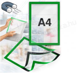 DURABLE Duraframe® A4 - zöld infokeret (4882-05) - öntapadó hátlap