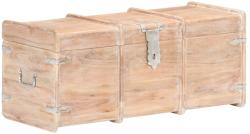vidaXL Cufăr de depozitare, 90 x 40 x 40 cm, lemn masiv de acacia (289644) - vidaxl