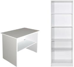 Alpino Set birou Ogrenci Alpino culoare alb 2 piese, birou 75.5 x46 cm h 70 cm , dulap cu rafturi 60x30cm h 181.5cm