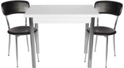 Seloo Set masa extensibila 90x60 cu 2 scaune Tipo negre