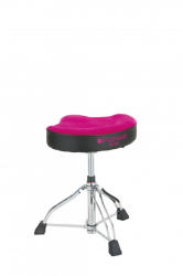 Tama 1st Chair Glide Rider HYDRAULIX Drum Throne, Cloth Top Pink, HT550PKCN
