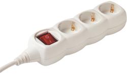 Somogyi Elektronic Home 3 Plug 5 m Switch (NV 3K-5/WH/1,5)