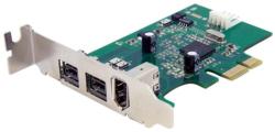 StarTech PEX1394B3LP PCIe - Firewire 400 + 2x Firewire 800 Port bővítő (PEX1394B3LP)
