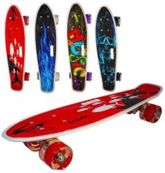 Placa skateboard cu roti silicon cu led, diverse modele RB27884