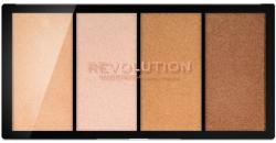 Makeup Revolution Paletă de nuanțe. Iluminator. - Makeup Revolution Re-Loaded Lustre Lights Heatwave