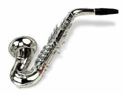 Reig Musicales Saxofon plastic metalizat, 8 note (RG284) - top10toys
