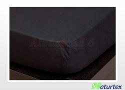 Naturtex Jersey gumis lepedő Fekete 140-160x200 cm - matrac-vilag
