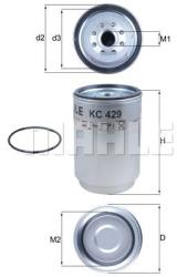 MAHLE filtru combustibil MAHLE KC 429D (KC 429D) - automobilus