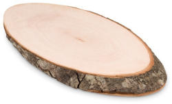 Everestus Tocator oval scoarta de copac 27x13x2 cm, Everestus, TB05, lemn, maro (EVE01-MO8862-40) Tocator